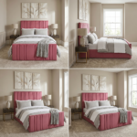 Special Designer Beds – Velvet Channel Tufted Line Beds Frame - UK Handcrafted - Image 2