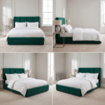 UK Handcrafted - Elegant Special Designer Beds – Velvet Line Beds Platform Frame - Image 2