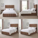 Special Designer Beds – Velvet Line Beds Frame with Button Tufted Headboard - Image 2