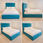 Special Designer Beds – Velvet Channel Tufted Line Bed - UK Handcrafted - Image 2