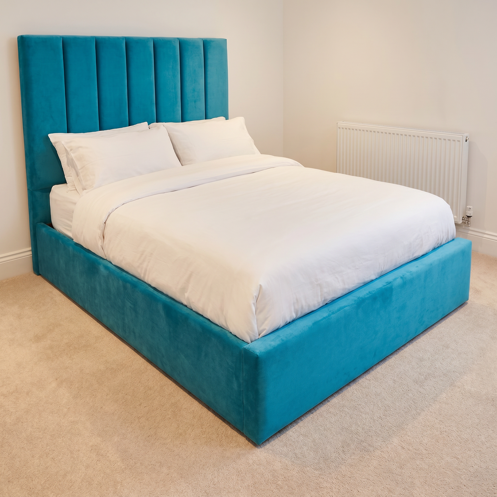 freepik__use-the-provided-bed-image-as-the-exact-base-refer__93044 Special Designer Beds – Velvet Channel Tufted Line Bed - UK Handcrafted - Image 1
