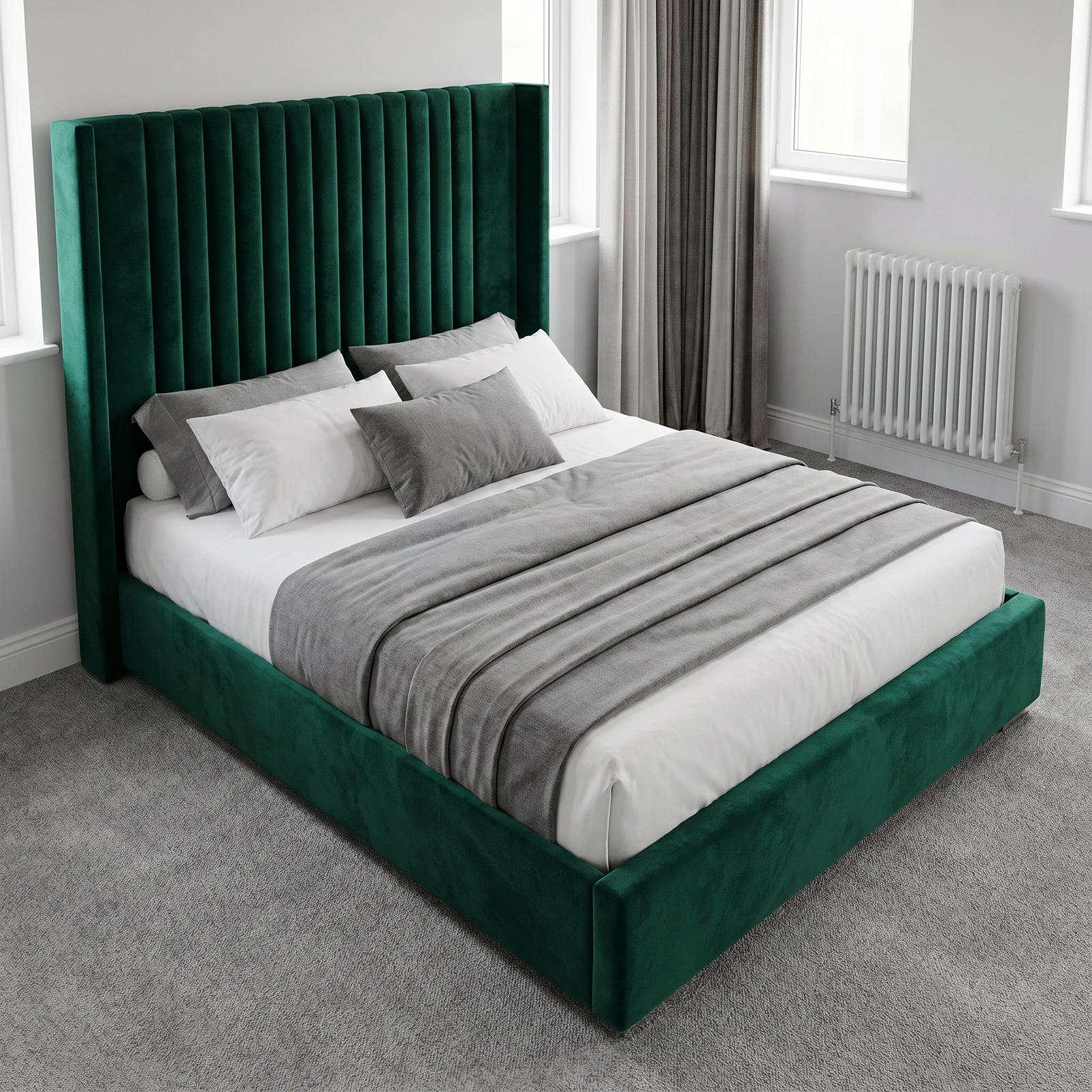 freepik__use-the-provided-bed-image-as-the-exact-base-refer__93060 UK Handcrafted Elegant Special Designer Beds – Velvet Line Beds Frame - Image 1