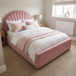 Shell Headboard Bed – Kids Ottoman Storage Bed - UK Handcrafted