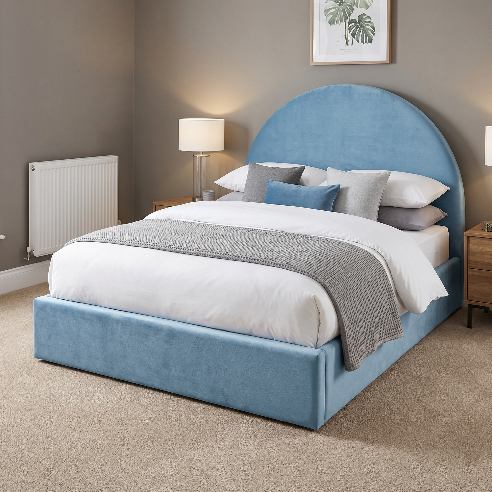 freepik_use-the-provided-bed-imag_2872619374 UK Handcrafted Kids Bed with Gas Lift Storage & Dome Headboard - Image 1