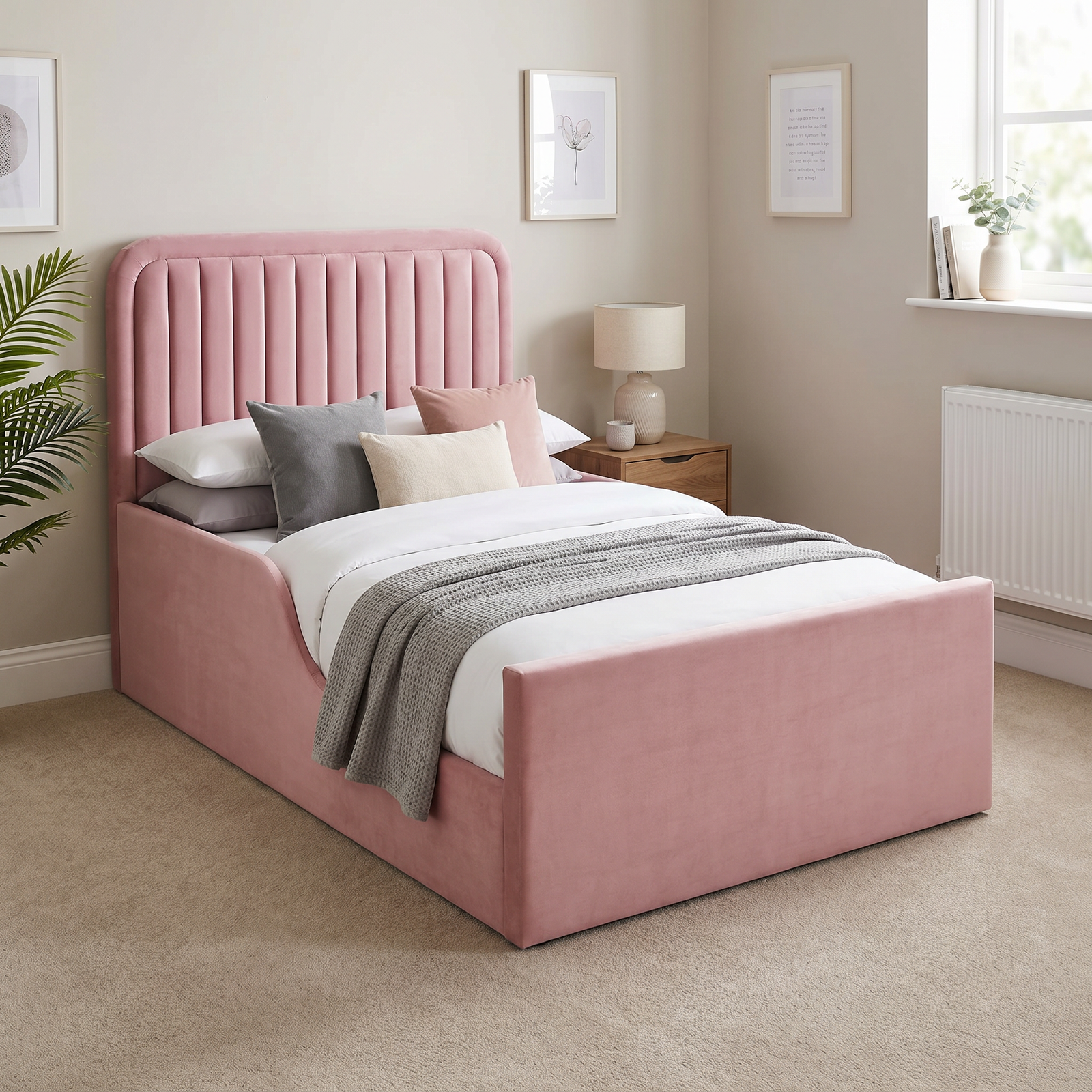 freepik_use-the-provided-bed-imag_2872720262 Royal Wing Luxury Kid Beds – Elegant Bed Frame with Gas Lift Storage - UK Handcrafted - Image 1