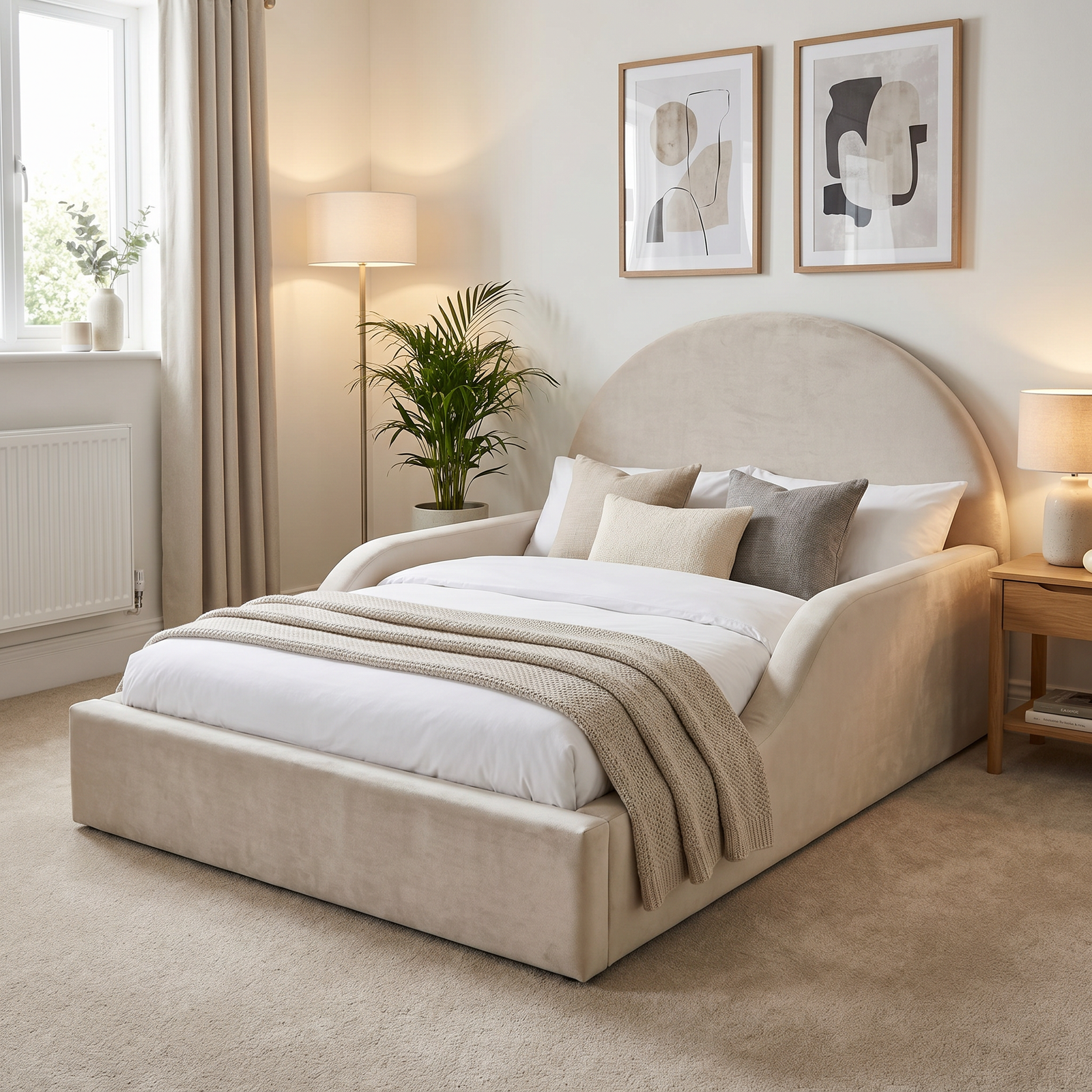 freepik_use-the-provided-bed-imag_2872759295 Curved Kids Bed Frame with Gas Lift Storage & Sleigh Design - UK Handcrafted - Image 1