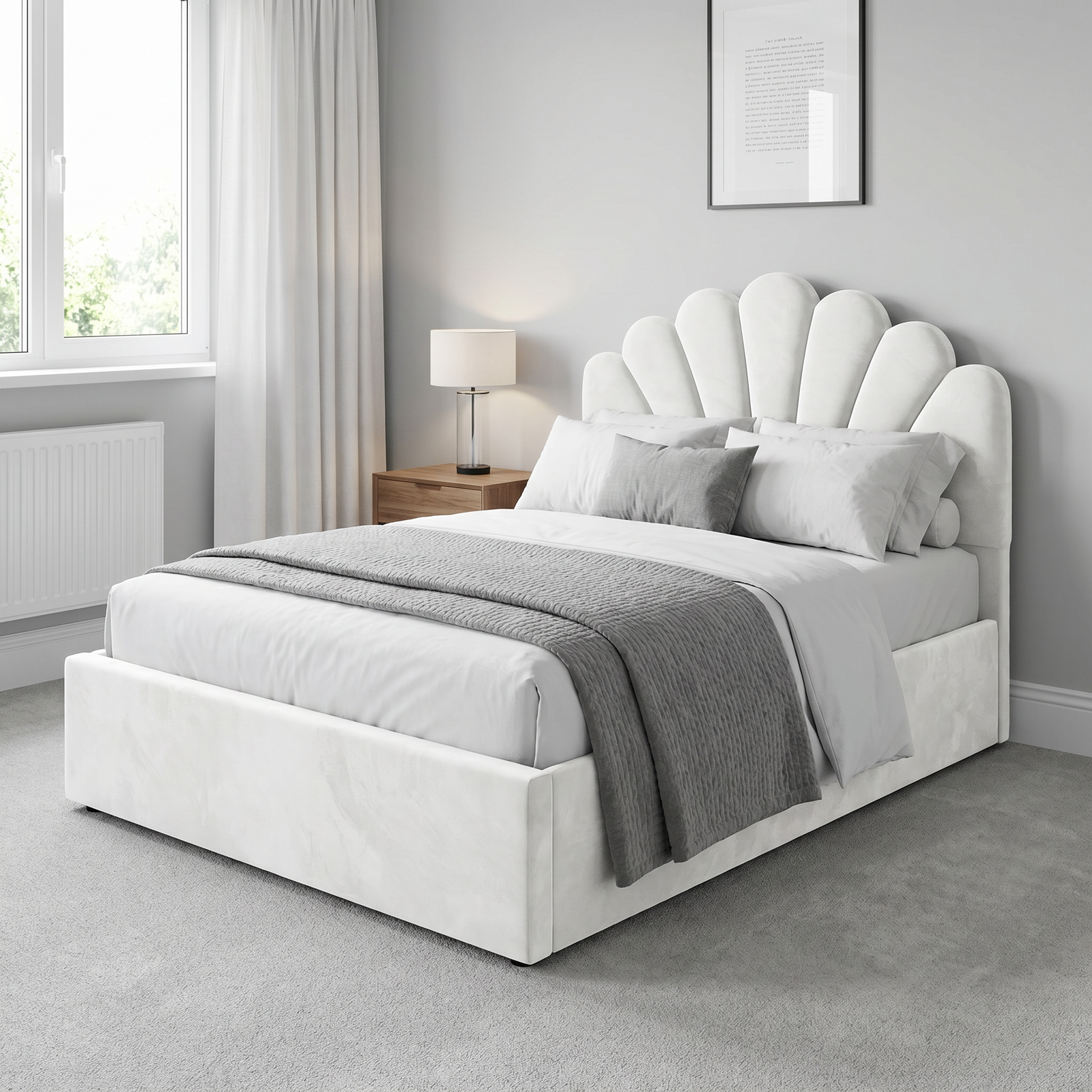freepik_use-the-provided-bed-imag_2872803855 Royal Wing Luxury Beds – Scalloped Shell Bed with Gas Lift Storage - UK Handcrafted - Image 1