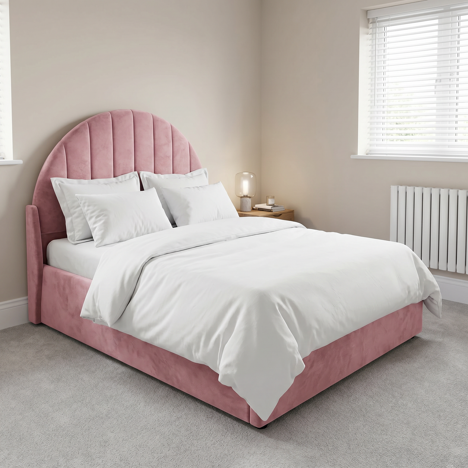 freepik_use-the-provided-bed-imag_2872845139 Kids Bed with Gas Lift Storage & Scalloped Shell Headboard - UK Handcrafted - Image 1