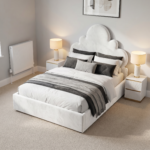 Luxury Kids Beds – Cloud Headboard Bed with Gas Lift Storage - UK Handcrafted