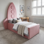 Modern Rocket Kids Bed Frame – Single Space-Themed Bed | UK Handcrafted