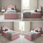 Luxury Kids Bed with Bear Ear Headboard – Single Bed Frame - UK Handcrafted - Image 2