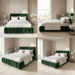 New Special Designer Beds – Velvet Line Beds Frame with Chunky Channels - Image 2