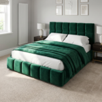New Elegant Special Designer Beds – Velvet Line Beds Frame with Tufted Headboard