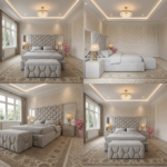 Brand New Elegant Luxury Beds – Full Wallmounted Beds with Long Width Headboard with Side Mirrors - UK Handcrafted - Image 2