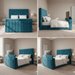 Brand New Elegant Special TV Bed – Velvet Channel Tufted Ottoman Frame - UK Handcrafted - Image 2