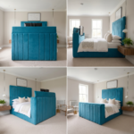 Luxury Special TV Bed – Velvet Ottoman with Hidden TV Lift - UK Handcrafted - Image 2