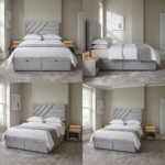 New Elegant Luxury Beds – Velvet Geometric Ottoman Storage Bed Frame - UK Handcrafted - Image 2