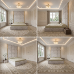 Elegant Luxury Beds – Wallmounted Beds with Statement tall headboard & Gold Frame - Handmade in UK - Image 2
