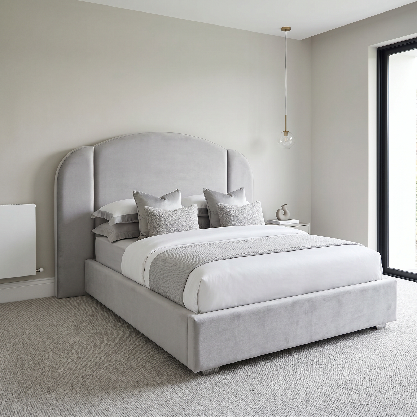 magnific_use-the-provided-bed-imag_2962686806 Brand New Elegant Luxury Beds – Velvet Curved Wingback Bed Frame - UK Handcrafted - Image 1
