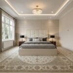 Brand New Elegant Wallmounted Beds – Luxury Beds Velvet Geometric LED Headboard Frame