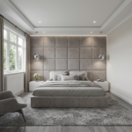 Brand New Luxury Beds – Full Wallmounted Beds with Full Tall Headboard & Grid Tufted Design - UK Handcrafted