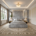 UK Handcrafted Elegant Luxury Beds – Full Wallmounted Beds with Tall Headboard with Side Mirrors & LED Backlighting