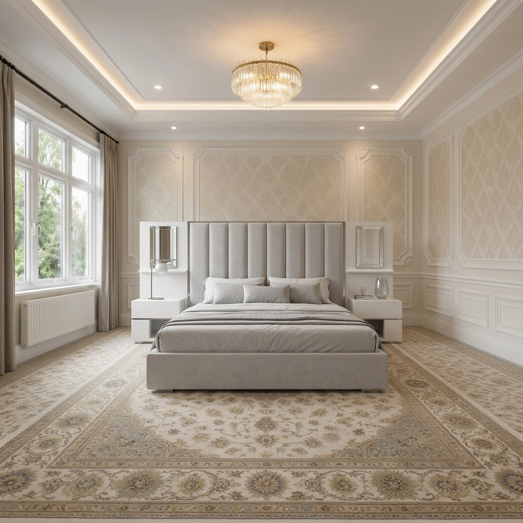 magnific_use-the-provided-room-ref_2962939569 Brand New Elegant Luxury Beds – Wallmounted Beds with Long Width Headboard - UK Handcrafted - Image 1